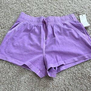 Calia By Carrie Underwood Journey High Rise Cotton Shorts Lilac Fields